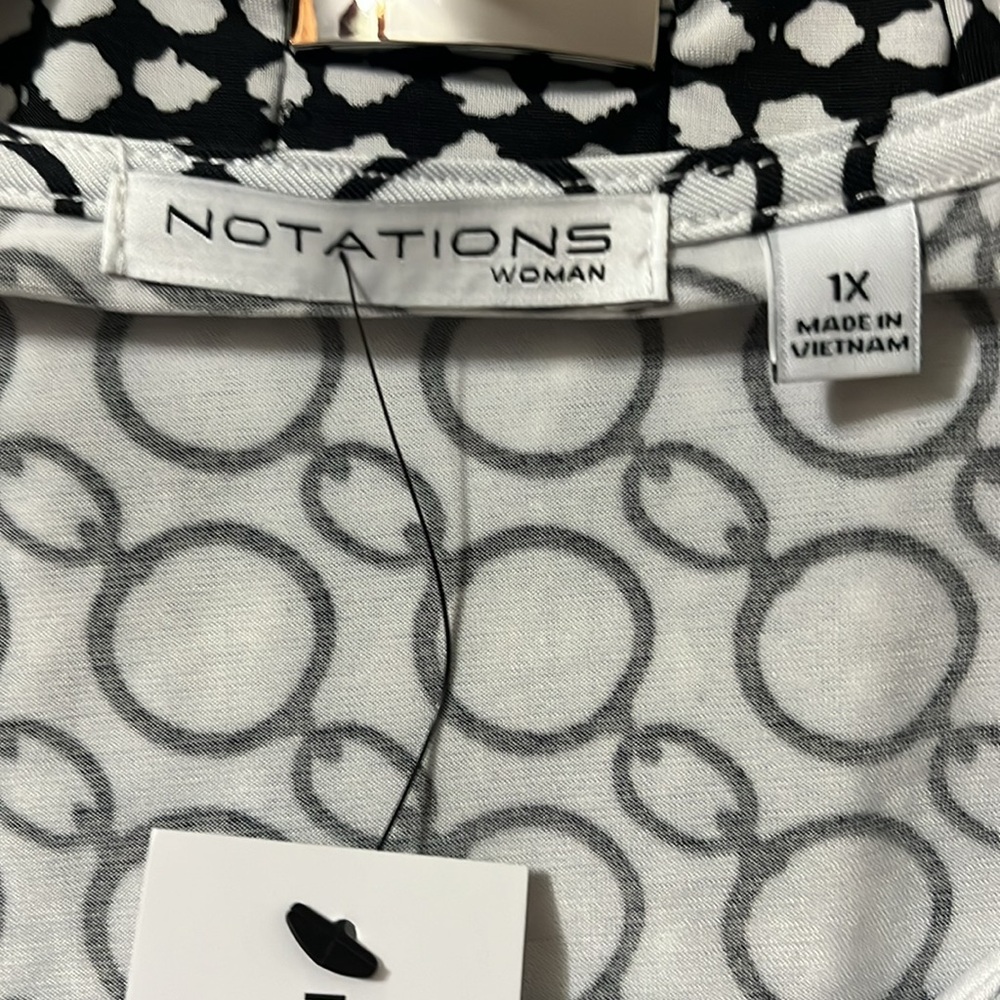 Brand new NWT Notations 1X lot of 2 blouses - Picture 4 of 8